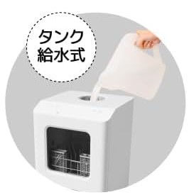 『ラクアmini Plus』の給水位置の図